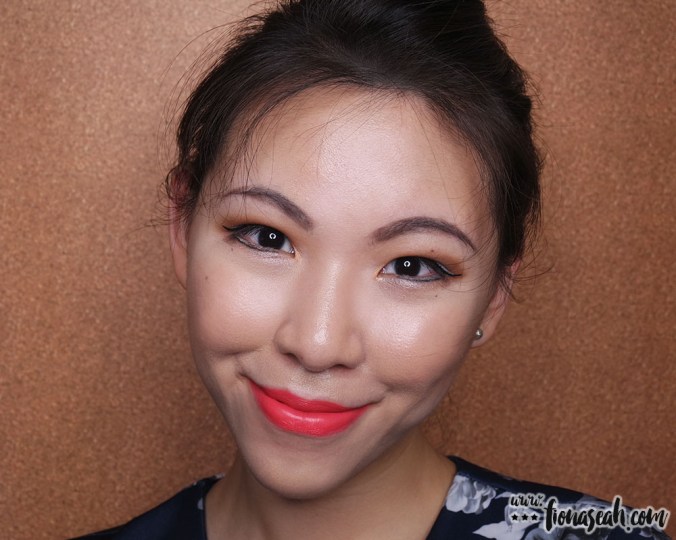 M.A.C Blue Nectar lipstick in Ablaze