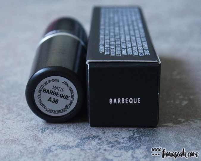 M.A.C Blue Nectar lipstick in Barbeque