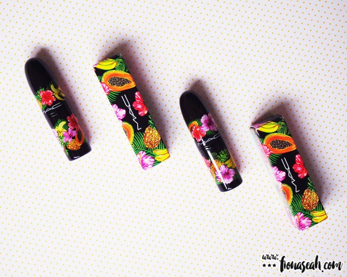 M.A.C Fruity Juicy Lipsticks in Love At First Bite & Si, Si, Me!