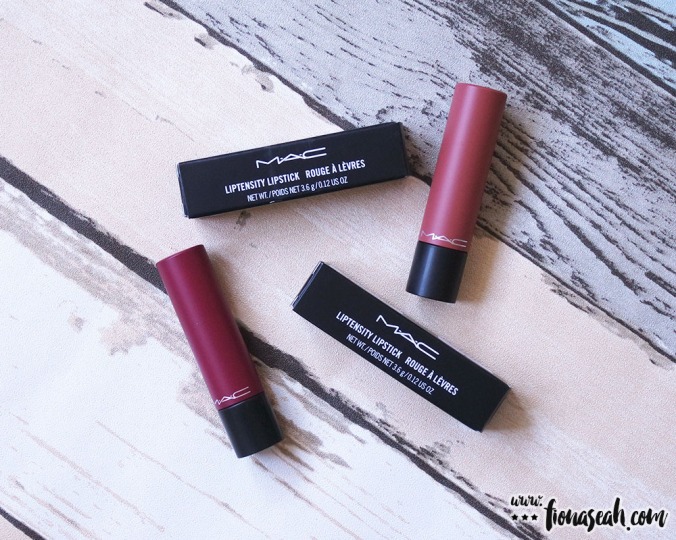 2 out of the 24 Liptensity lipsticks released by M.A.C