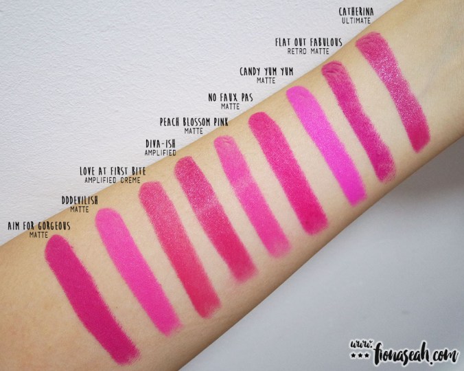 M.A.C Min Liu Peach Blossom Pink swatch comparison