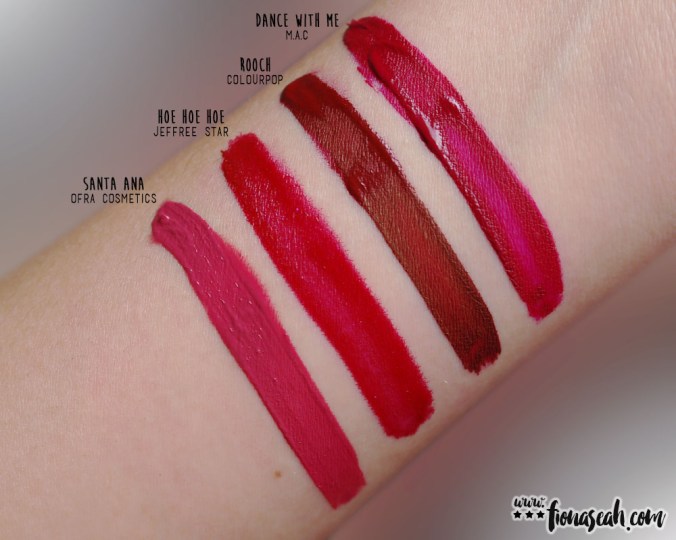 M·A·C Retro Matte Liquid Lipcolour in Dance With Me - swatch comparison