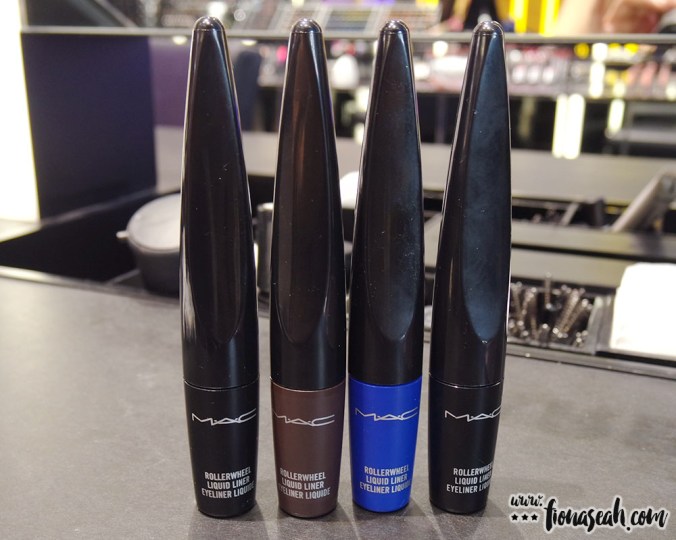 The Rollerwheel Liquid Liner is available in 4 shades: Rollin' Black Shine [Shiny Black], Rollerwheel Brown [Warm Brown], Roller Royale [Royal Blue] & On A Roll Black [Matte Black]