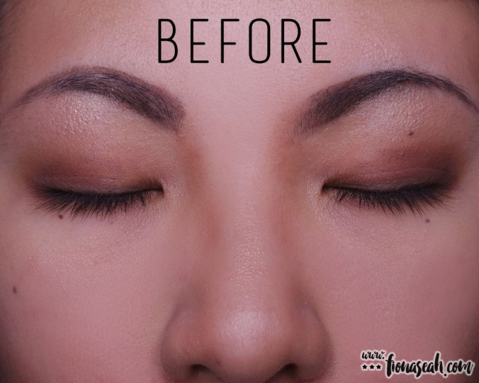 [BEFORE] With only eye shadow on
