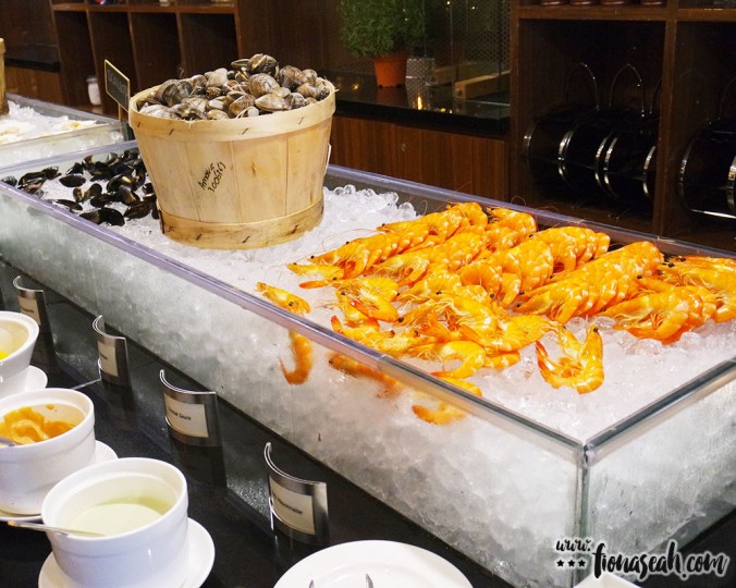 Seafood aplenty and regularly topped up