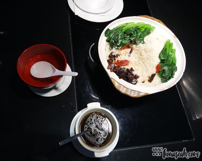 Wax Rice with Chinese Sausage, Roasted Meat and Mushroom