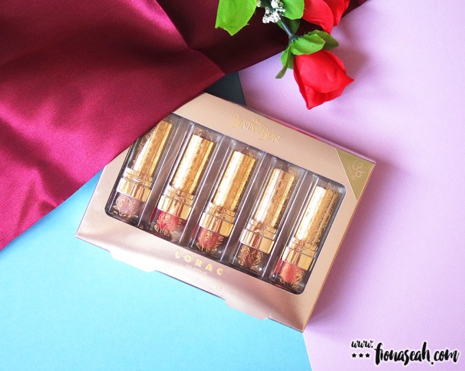 LORAC Cosmetics × Disney Beauty and the Beast Lipstick Collection (US$36)