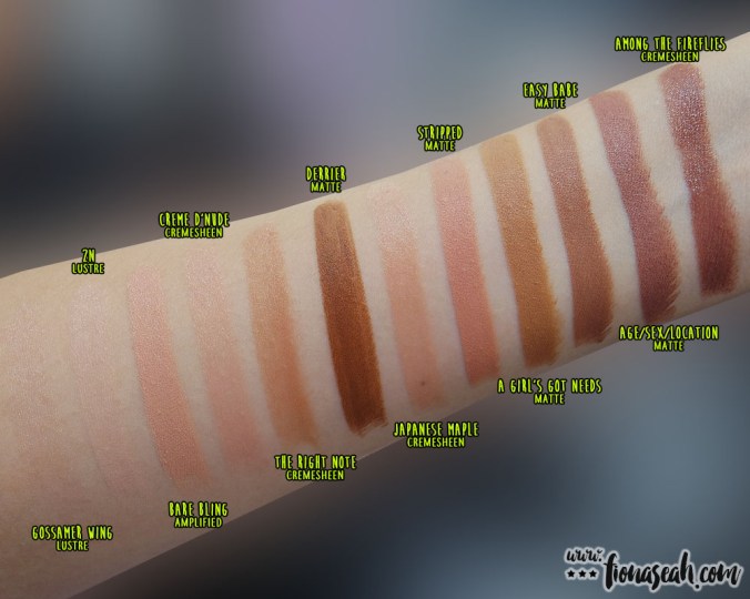 M∙A∙C × Nicki Minaj - Lipstick swatches