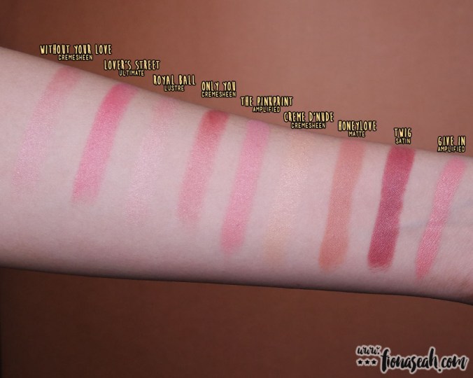 M∙A∙C × Nicki Minaj lipstick in The Pinkprint - swatch comparison