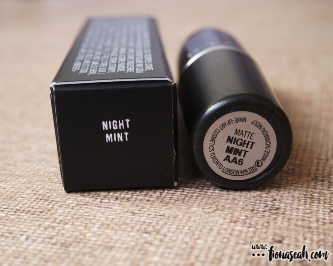 M·A·C Colour Rocker lipstick in Night Mint