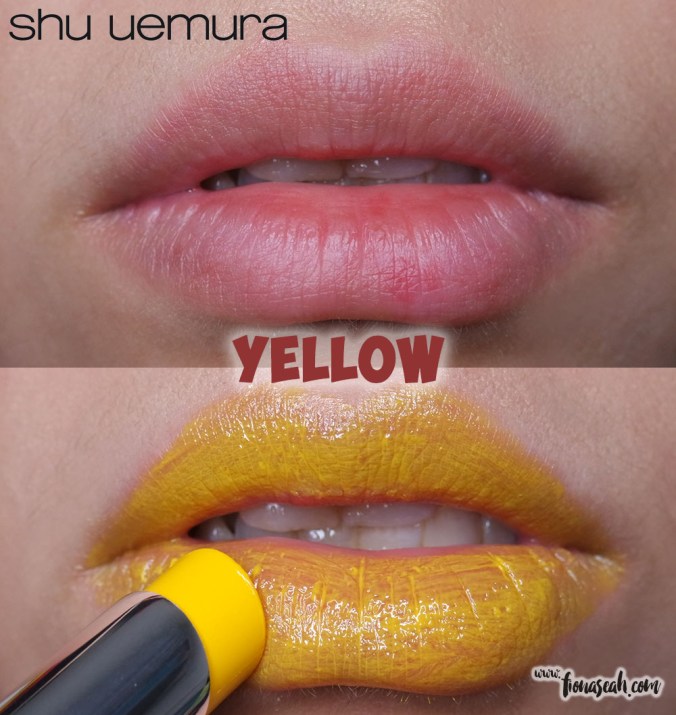 shu uemura Rouge Unlimited lipstick in Yellow
