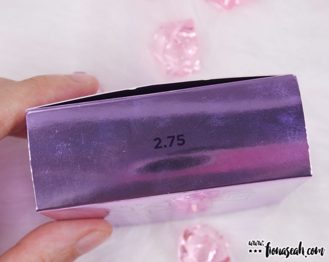 Shade number printed on the box