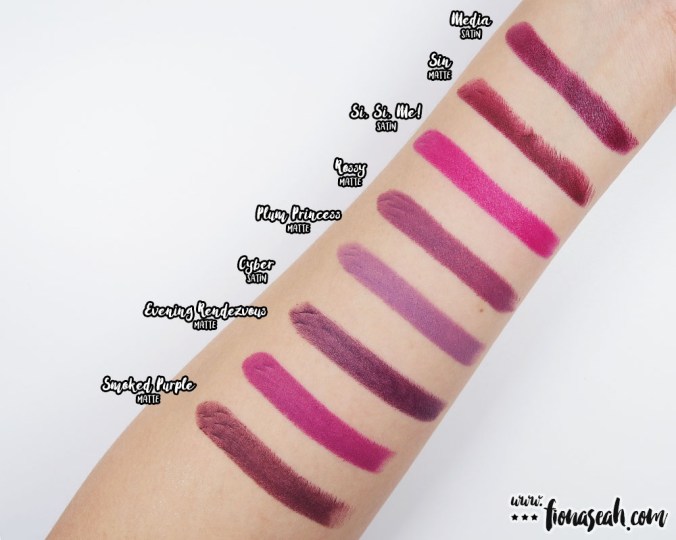 Swatch comparison for Rossy