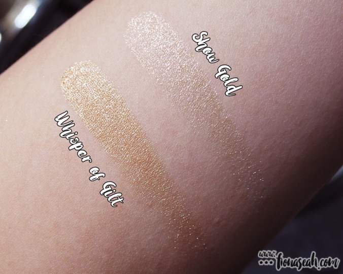 M·A·C Snow Ball Extra Dimension Skinfinish in Face Bag - all swatches (US$49.50 / S$90 each)