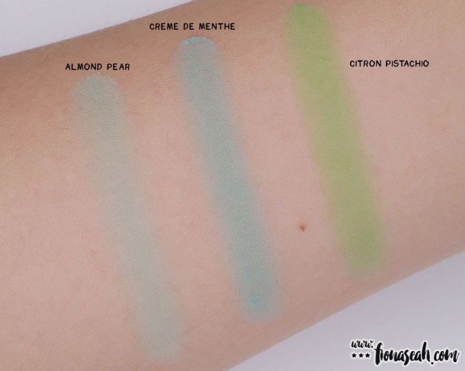 The greens of Sigma Creme de Couture Pressed Shadow Palette