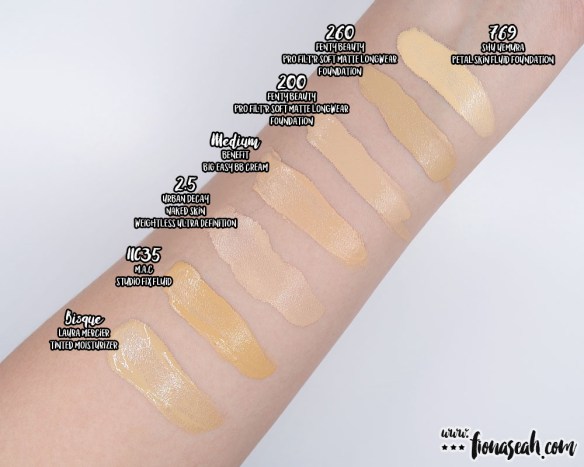 Fenty Beauty 260 Swatch 200 Fenty Foundation