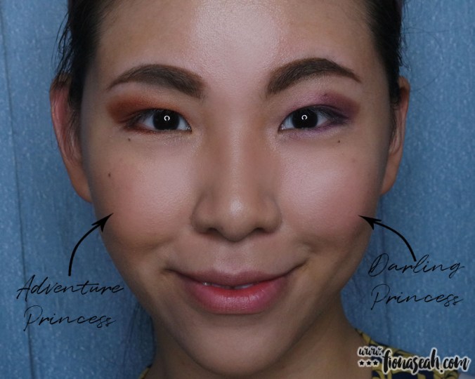 Two looks (without the lipstick, yet!) side by side. Which one do you prefer?