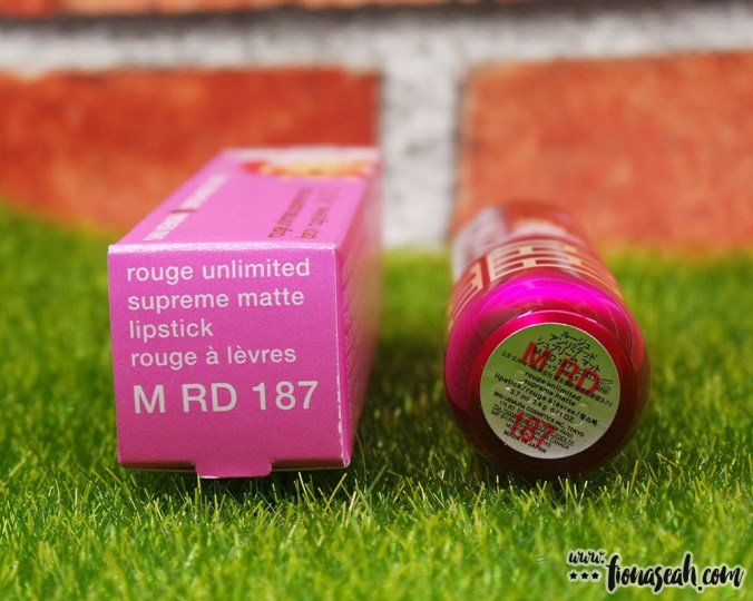 shu uemura × Super Mario Bros Rouge Unlimited Supreme Matte in RD 187