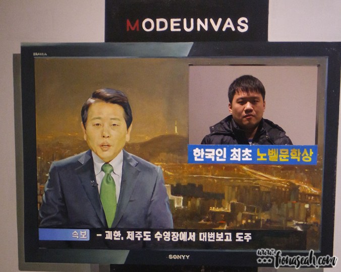 @griftz, a wanted man? Nah, the text below him reads "First Korean Nobel Prize Winner in Literature" (Google-translated lah, don't whack me if I'm wrong!) If we had known what it meant then, he would be smiling instead 😅