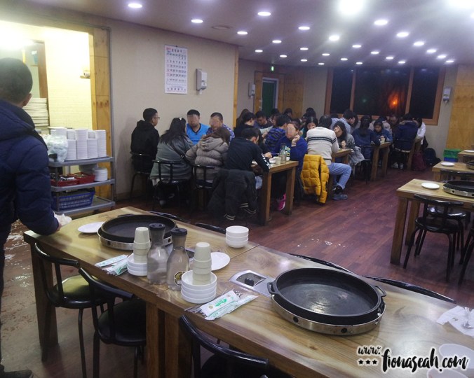 Inside the restaurant