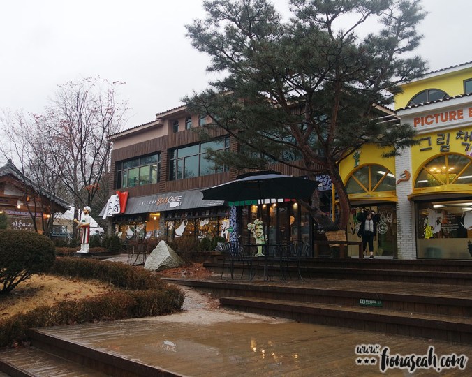 Some of the shops at Nami Island