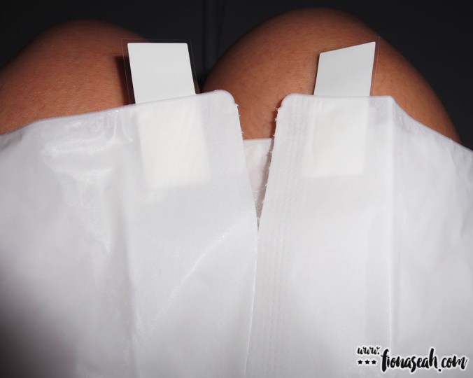 Tear along the perforated lines to separate the socks