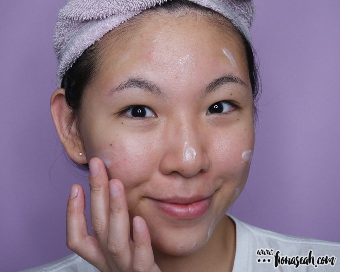 KISpeel Cica Repair Cream application