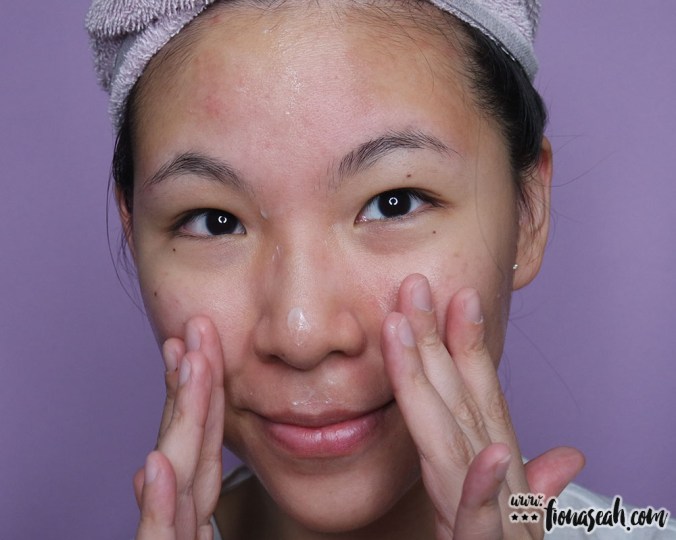 KISpeel Hydra Micro-Raphides Cream application