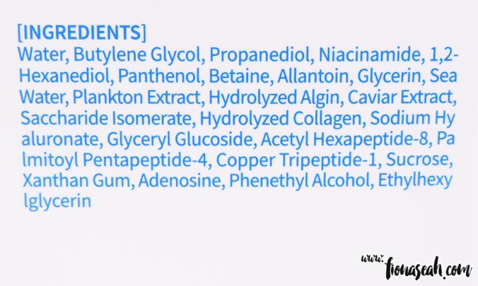 Ingredients in KISpeel Marine Vital Essence