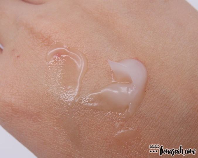 OMEDI Secret White Oasis Aqua Crème (application)