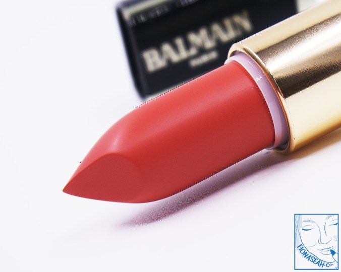 L’Oreal Paris × Balmain lipstick in Confession (US$14 / S$28)