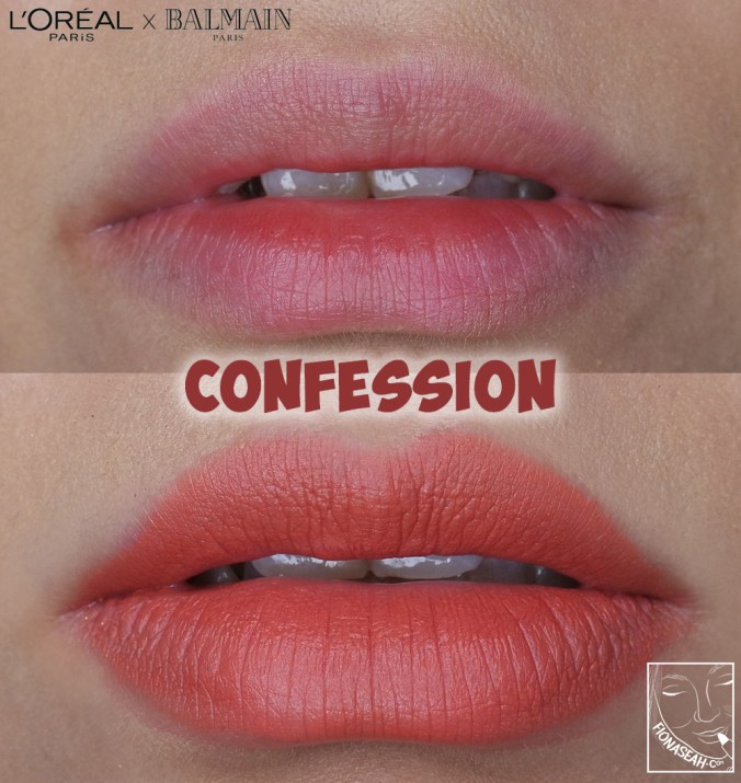 L’Oreal Paris × Balmain lipstick in Confession