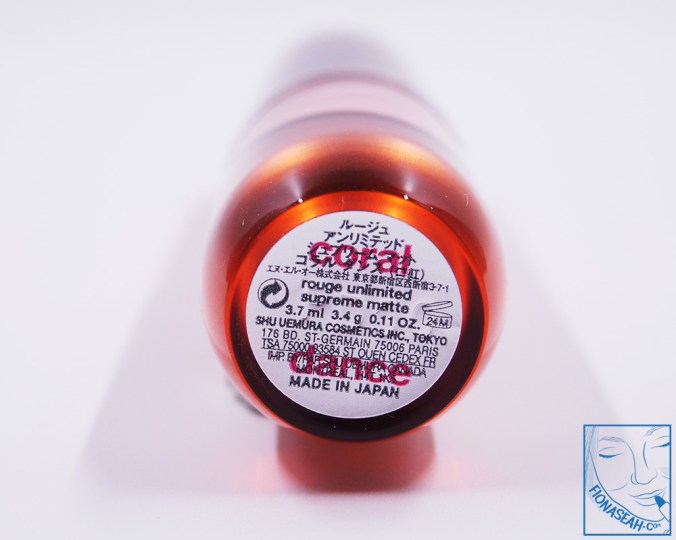 shu uemura × Yazbukey Rouge Unlimited Supreme Matte in Coral Dance