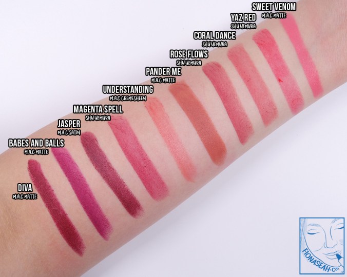 Magenta Spell swatch comparison