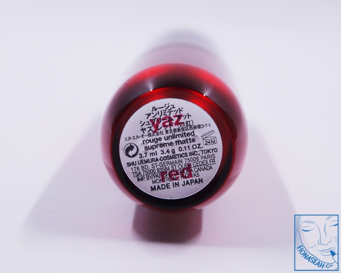 shu uemura × Yazbukey Rouge Unlimited Supreme Matte in Yaz Red