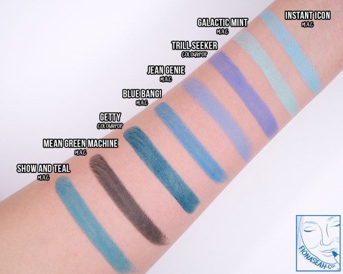 Swatch comparison for Getty and Trill Seeker