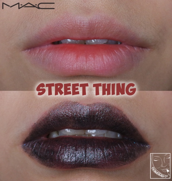 M·A·C × Aaliyah lipstick in Street Thing