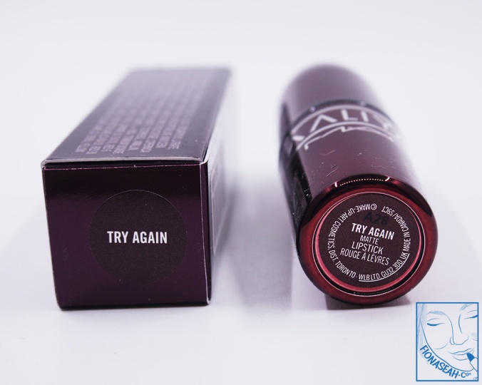 M·A·C × Aaliyah lipstick in Try Again