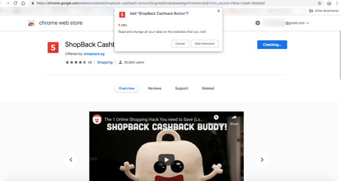 You will be prompted once more to confirm that you want to install the browser attention