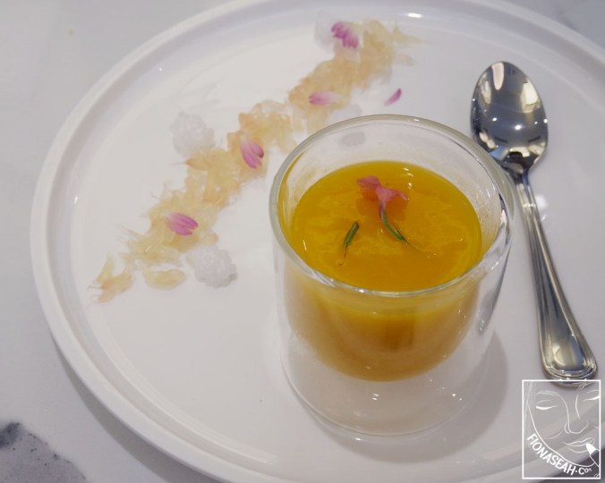 Signature Fresh Mango Compote with Coconut Sago & Pomelo (S$10++/ea)