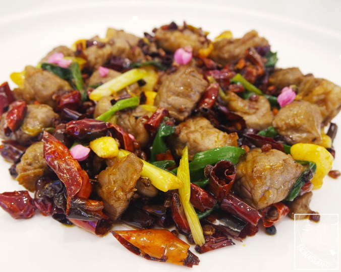 Wagyu Beef Cubes in Sichuan Style (S$68++)