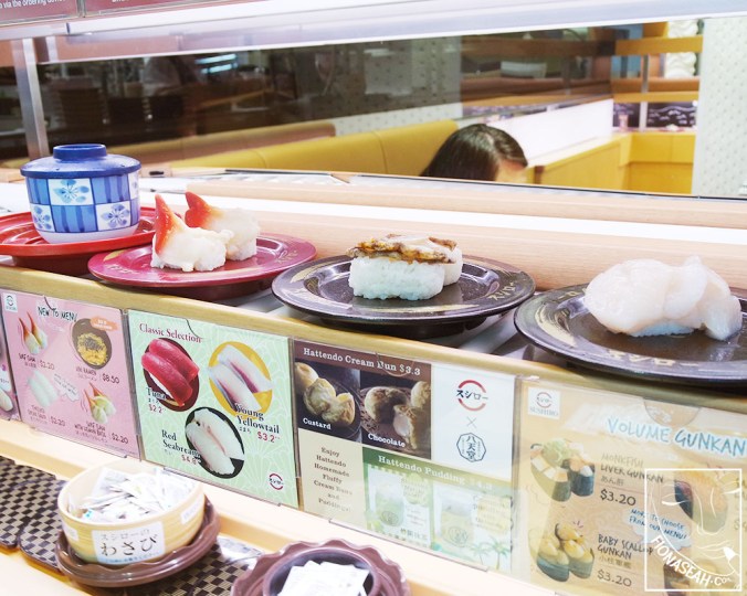 Sushi traffic jam on our dedicated lane!