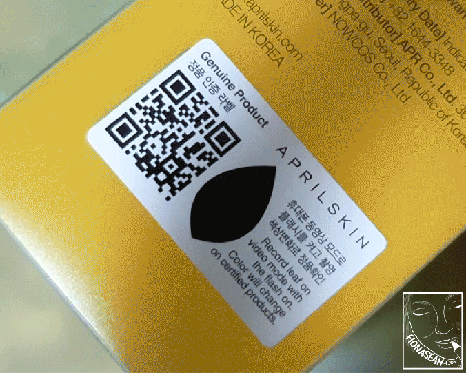 By the way, this is how you can verify the authenticity of your APRILSKIN products! How cool is this?!