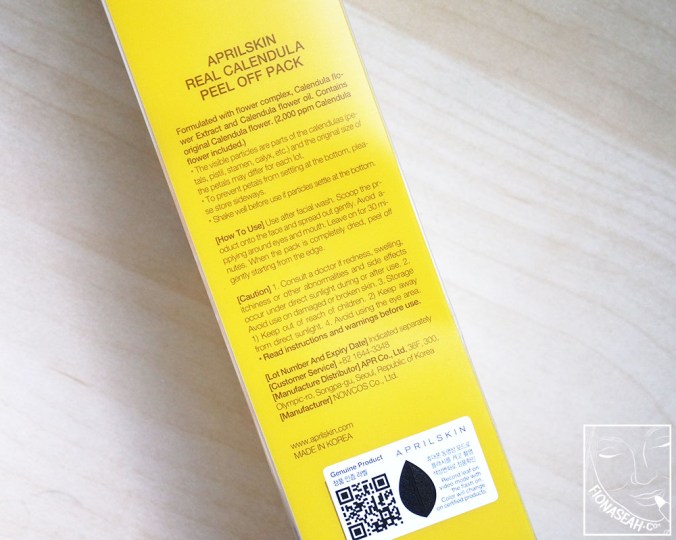 APRILSKIN Real Calendula Peel-Off Pack