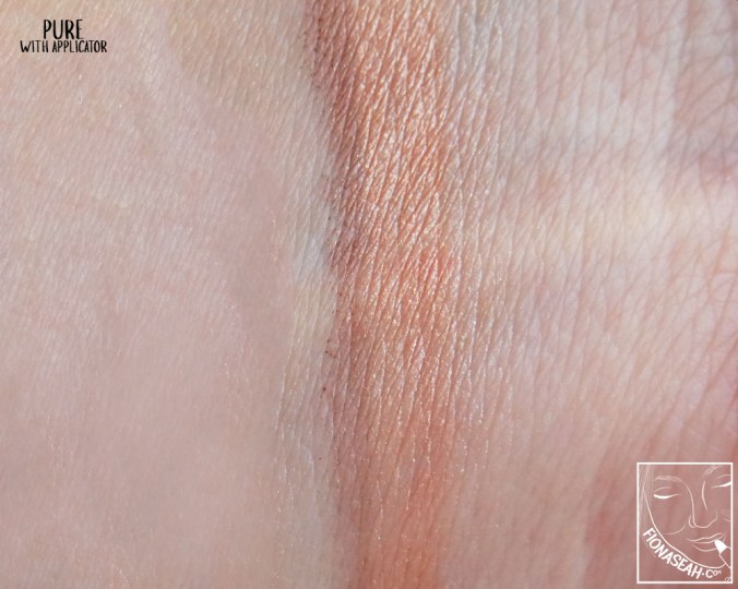 "Pure" - swatched with the applicator