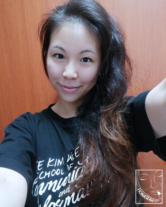 My hair before using Daeng Gi Meo Ri for the first time