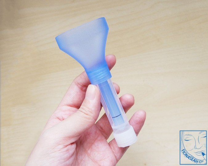 The black mark to indicate the amount of saliva