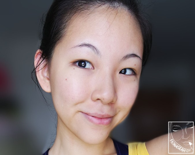 Face before NALC sunscreen application