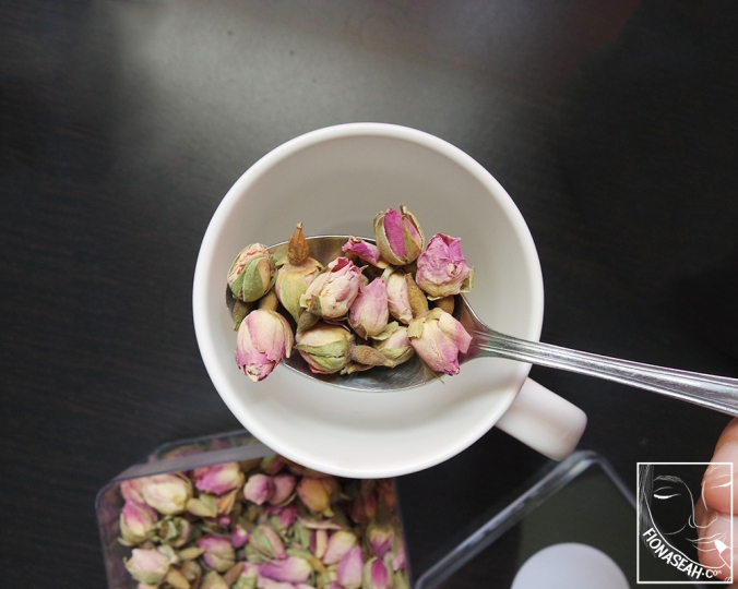 This is all you need to brew a cup of Rose Tea!