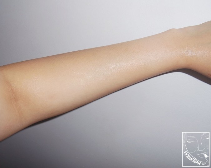 Applied the remaining essence on my arms and neck!